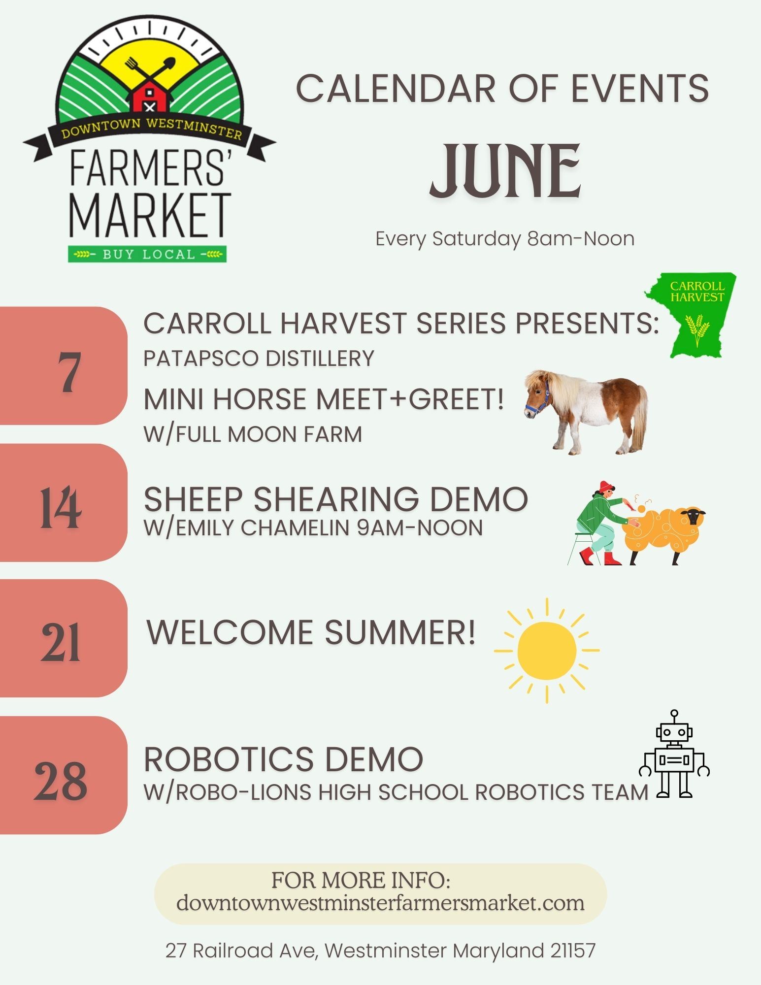 DWFM EVENTS - JUNE